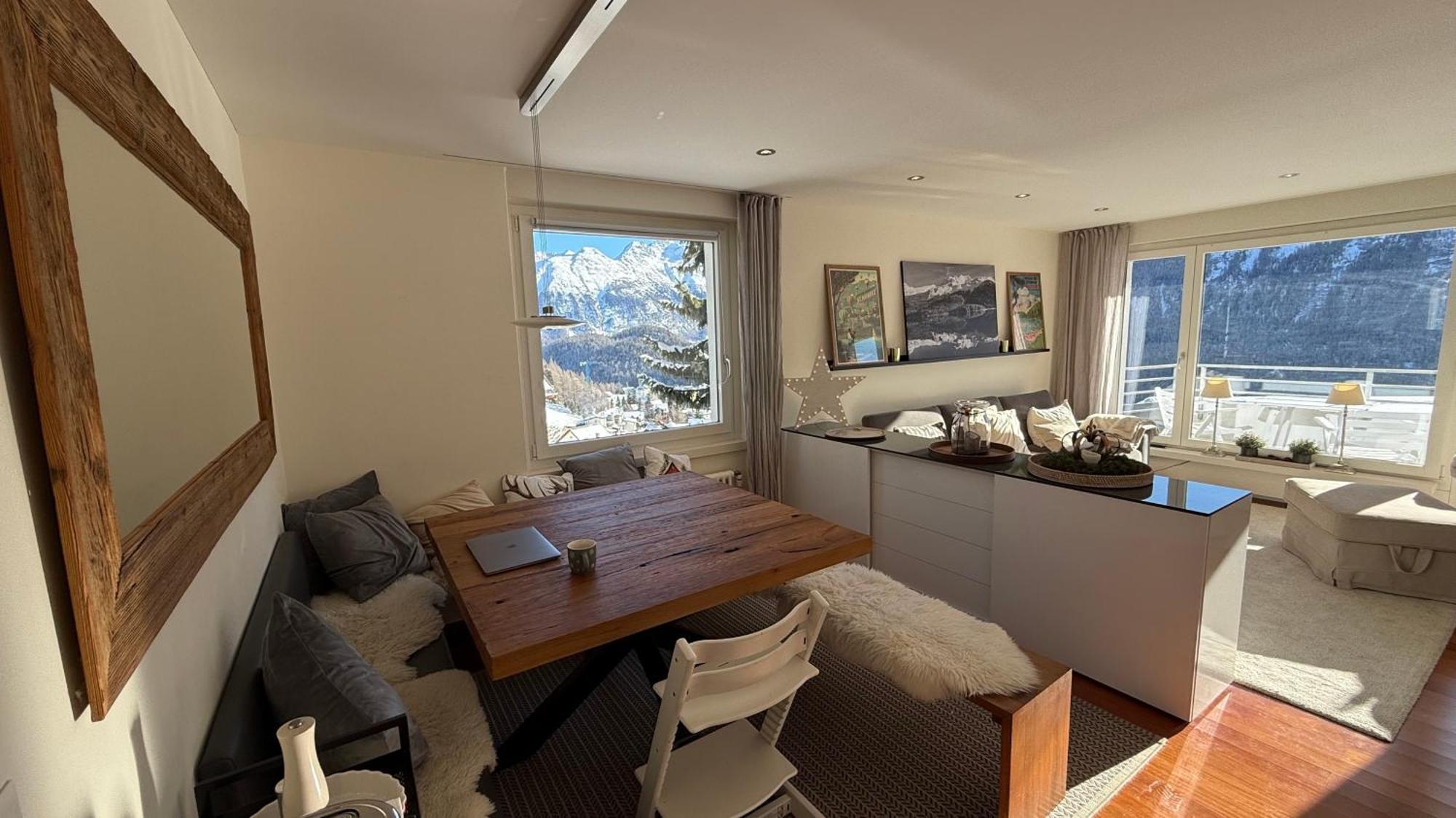 Fantastic Panorama Flat In * St. Moritz