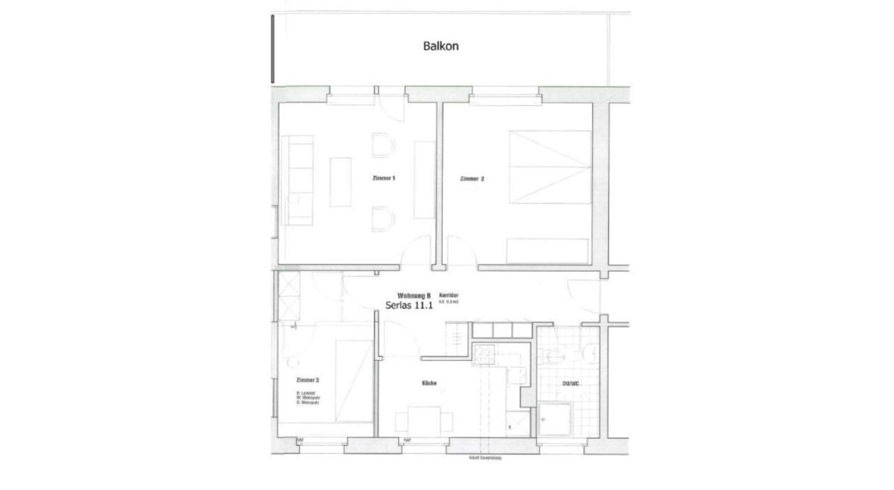 70m2 Mit Seeblick, Balkon, Serlas, Parkplatz - S11,1 Apartment St. Moritz